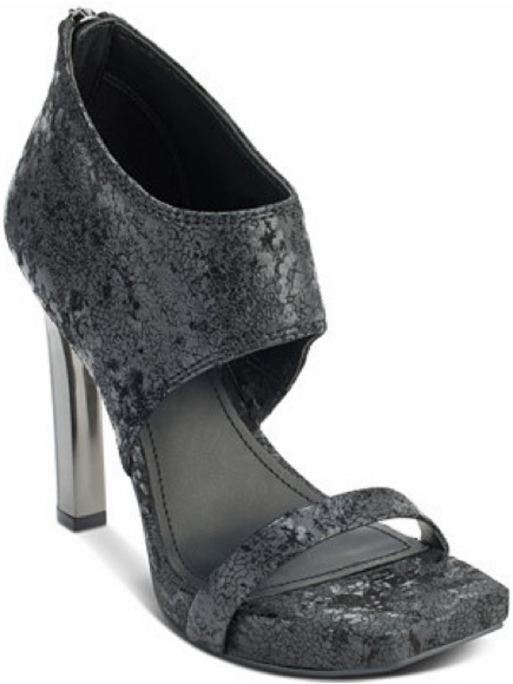 Women's Black DKNY Dava High Sandals NWOB